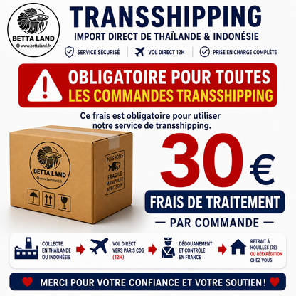 Frais de traitement Transshipping – Handling Fee